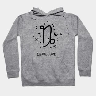 Capricorn Celestial Zodiac Sign Symbol Hoodie